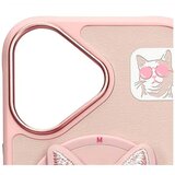 NIMMY GLASSES COOL CAT MagSafe združljiv ovitek za iPhone 16 roza | Shoptok.si