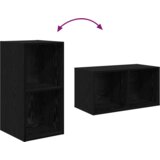 vidaXL Stenski TV kabinet s polico 4 pcs Črni hrast 37 x 37 x 72 cm | Shoptok.si