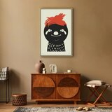  Slika - Crazy Sloth (1 Part) Vertical 60x90 U prirodnom drvenom okviru | shoptok.hr