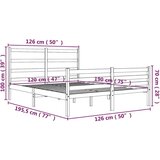  posteljni okvir iz trdne borovine 120x190 cm, (20643443) | Shoptok.si