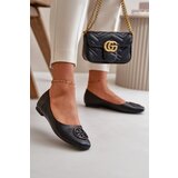PS1 Women's Ballerina Flats with Eco Leather Decoration Black Rhodike Cijene