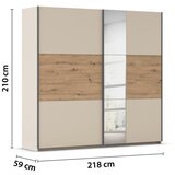Premium Living Omara Z Drsnimi Vrati Ellmau, Barva Šampanjca | Shoptok.si