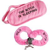  Set maske i plišanih lisica, roze Cene