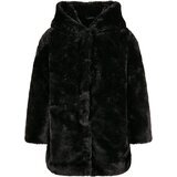 Urban Classics Kids girls' teddy hooded coat black Cene'.'