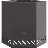 vidaXL Hladno valjano jeklo/Črna Hladno valjano jeklo 48 x 48 x 51 cm | Shoptok.si