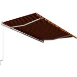  Samodejno zložljiva tenda 400x300 cm oranžna in rjava, (20610568) | Shoptok.si