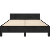  Posteljni okvir z vzglavjem črn 120x200 cm žamet, (20794815) | Shoptok.si