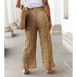Gemre Brown Wide Pleated Berbenno Trousers | shoptok.hr