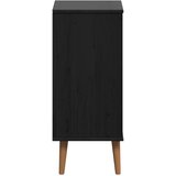  Komoda MOLDE Crna 40 x 35 x 82 cm Masivna borovina | Eponuda.com