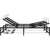  Električni podesivi okvir kreveta Crna 140 x 200 cm Čelik | shoptok.hr