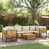 vidaXL 7-dijelni set vrtnih sofa s jastucima masivno bagremovo drvo Cijene
