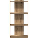  Regal za knjige s 3 razina boja hrasta 60x30x120 cm drveni | Eponuda.com