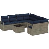  Set sofe s jastukom 9 pcs Siva i mornarsko plava poliratan | shoptok.hr