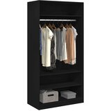  Ormar crni 100 x 50 x 200 cm od konstruiranog drva | Eponuda.com