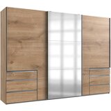 MID.YOU omara z drsnimi vrati, barve hrasta | Shoptok.si