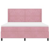 Box spring krevet s madracem Ružičasta 180 x 200 cm Baršun | shoptok.hr
