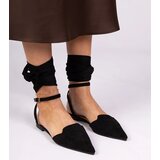 Gemre Black flat heel pumps Mella | ePonuda.com