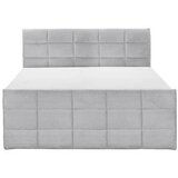 MID.YOU POSTELJA BOXSPRING 183 cm x 200 cm , tekstil, leseni material svetlo siva | Shoptok.si