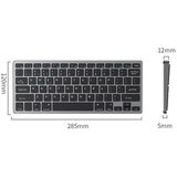 INF Tri-mode 2.4G+Bluetooth 3.0/5.0 brezžična tipkovnica, tihi škarjasti mehanizem Titanium, (5000310576) | Shoptok.si