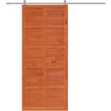 vidaXL Hlevska vrata Rjava 80 x 210 cm Trdna borovina | Shoptok.si