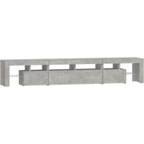 TV ormarić s LED svjetlima siva boja betona 230x36,5x40 cm | Eponuda.com