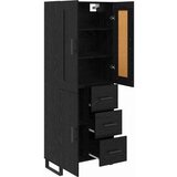 vidaXL Highboard Zidne s ladicama 2 pcs Crni hrast Konstruirano drvo | shoptok.hr