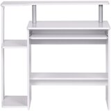 MID.YOU računalniška miza leseni material bela | Shoptok.si