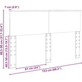 vidaXL uzglavlje s uzglavljem staro drvo 150 cm konstruirano drvo | shoptok.hr