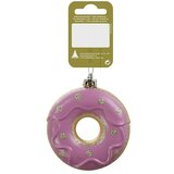  Okrasek za božično drevo (krof, 8 cm, roza) | Shoptok.si