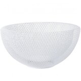 Eva Skleda za sadje iz dvojne žice 29,5xh15cm / bela / kovina, (20454225) | Shoptok.si