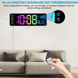 SUKEEN Digitalna stenska ura z daljinskim upravljanjem | Shoptok.si