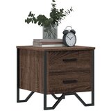  Noćni ormarić boja smeđeg hrasta 40x41x40 cm konstruirano drvo | shoptok.hr
