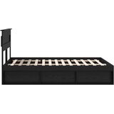  Krevetna konstrukcija Crni hrast 150 x 200 cm Konstruirano drvo | Shoptok.si
