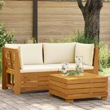  Set lounge namještaja za vrt 2 Komad Smeđa Čvrsto drvo akacije | shoptok.hr