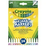 Crayola: Komplet 24 pralnih flomastrov s tankimi konicami