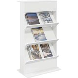  Polica za časopise Bijelo 70 x 41 x 126 cm Konstruirano drvo | shoptok.hr