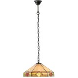  Endon 64285 - Luster na lancu Tiffany NEVADA 1xE27/60W/230V prečnik 35 cm | Eponuda.com