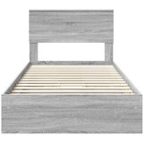  Postelja s shranjevanjem z vzglavjem Siva Sonoma 100 x 200 cm, (5000106861) | Shoptok.si