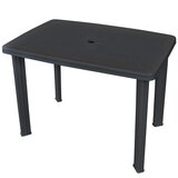 vidaXL Vrtna miza antracitna 101x68x72 cm plastika Cene