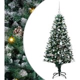vidaXL Umestno božično drevo Zelena 150 cm PVC, jeklo in plastika | Shoptok.si