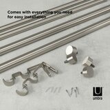 Umbra Produljiva dvostruka karniša od nehrđajućeg čelika 168 - 305 cm Cappa - | shoptok.hr