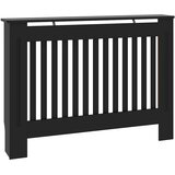  Pokrov za radijator crni 112 x 19 x 81,5 cm konstruirano drvo | shoptok.hr