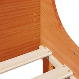 vidaXL Okvir kreveta bez madraca voštano smeđi 140x190 cm od borovine | shoptok.hr