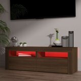 TV ormarić s LED svjetlima boja smeđeg hrasta 120 x 35 x 40 cm | shoptok.hr
