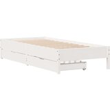 vidaXL Okvir kreveta bez madraca bijeli 75 x 190 cm masivna borovina | shoptok.hr