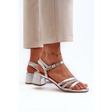 Sergio Leone Women's Low Heel Sandals in Synthetic Leather | shoptok.hr
