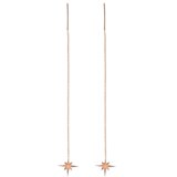 WISH Minđuše od rose gold pozlate North star | Eponuda.com