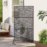 Metalni Panel za Ograde Crna Čelik Prekriven Prahom Veliki | shoptok.hr
