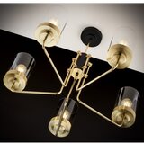 Jupiter 2088 - Luster na šipci RAMIREZ 5xE27/15W/230V zlatna/crna | Eponuda.com