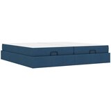  Okvir kreveta s madracem s madracem 2 pcs Plava tkanina | shoptok.hr